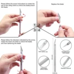 Craft Vinyl Sticker Wall Decal DIY Embossed Engraving Weeding Tool Set - Image 6