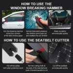 Car Safety Hammer Emergency Window Breaker - Image 9