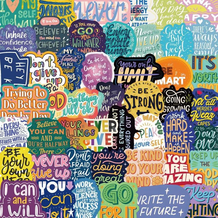 TBD06061224_4.webp 2sets English Stickers Personalized Decorative Luggage Notebook Waterproof Removable Stickers - Image 5