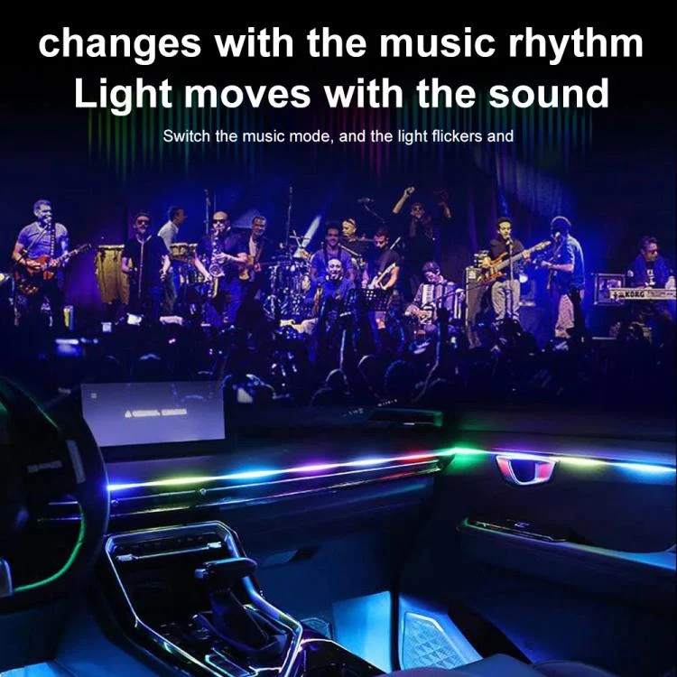 TBD06061227_B2.webp 3 Control App Remote Control Colorful Car Interior Ambient Lighting Modified LED Acrylic USB Car Ambient Lighting - Image 3