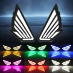 1pairs Motorcycle High-Brightness Winged Eagle Eye Lights Modified Headlights - Image 2
