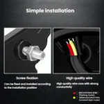 1pairs Motorcycle High-Brightness Winged Eagle Eye Lights Modified Headlights - Image 5