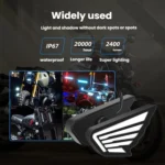 1pairs Motorcycle High-Brightness Winged Eagle Eye Lights Modified Headlights - Image 7