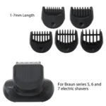 For Braun Series 5/6/7 Shaver Replacement Trimmer Attachment Kit With 5 Guiding Combs - Image 5