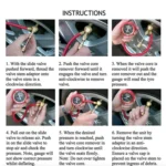 Car Modification Fine Steel Needle Tube Tire Pressure Gauge - Image 6