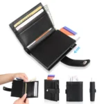 Pop-Up Aluminum Card Case RFID Blocking Metal Card Holder Wallet For Men and Women - Image 3