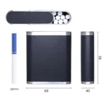 PU & Metal Cigarette Case for Men 20-Cigarette Capacity Crush-Proof Cigarette Holder - Image 7