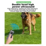 P9 Dual Head Ultrasonic Dog Deterrent Rechargeable Anti-Bark Device with Color Screen, LED Tail Light - Image 4