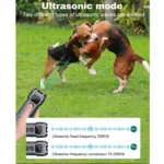 P9 Dual Head Ultrasonic Dog Deterrent Rechargeable Anti-Bark Device with Color Screen, LED Tail Light - Image 6