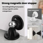 Magnetic Silicone 7cm Door Stopper No Drill Quiet Anti-Collision Wall Protector Universal Door Holder - Image 4