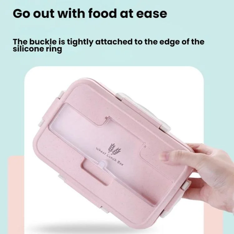 TBD06061360_B4.webp Plastic Split Microwaveable Oven Lunch Box With Stainless Steel Tableware - Image 5