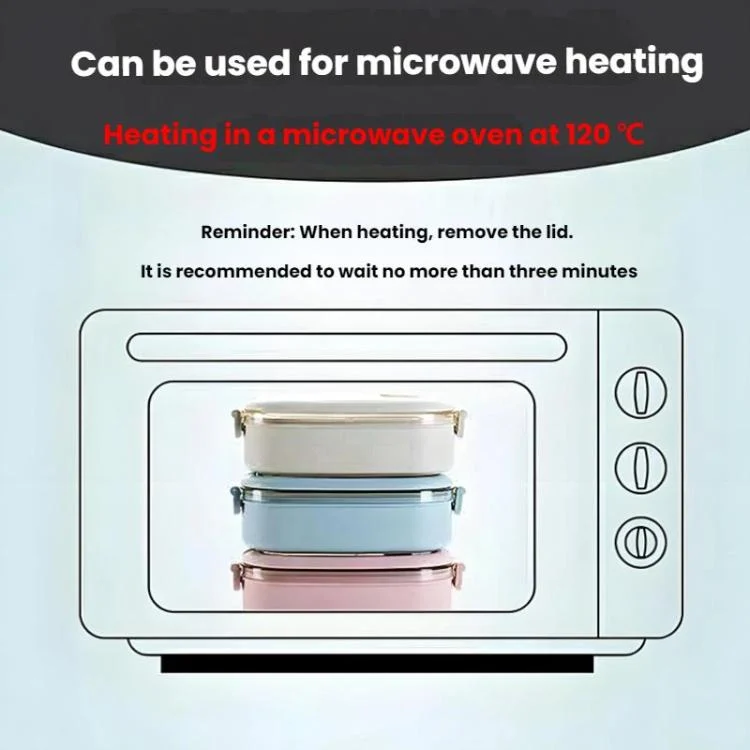 TBD06061360_B6.webp Plastic Split Microwaveable Oven Lunch Box With Stainless Steel Tableware - Image 7