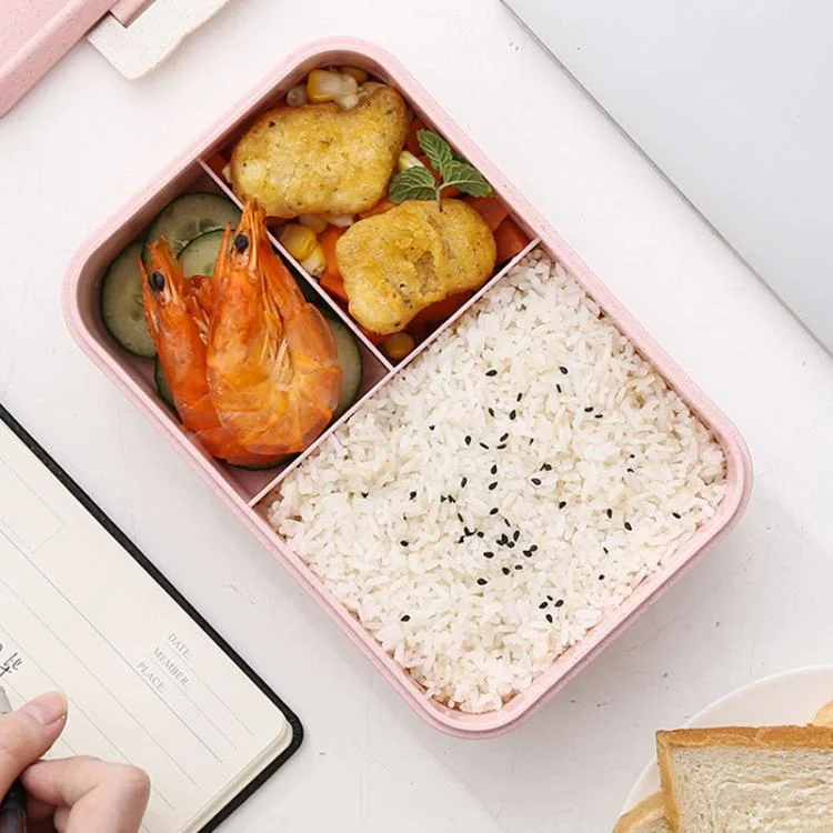 TBD06061360_B7.webp Plastic Split Microwaveable Oven Lunch Box With Stainless Steel Tableware - Image 8