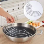 Stainless Steel Semi-circular Pot Edge Oil Drain Rack - Image 5