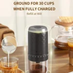 Portable Electric Coffee Grinder with 40 Adjustable Settings Rechargeable USB-C Ceramic Burr Mill - Image 7