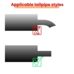 76MM Automotive Stainless Steel Double-layer Muffler Exhaust Pipe - Image 5