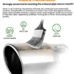 76MM Automotive Stainless Steel Double-layer Muffler Exhaust Pipe - Image 8