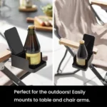 Adjustable Clamp-On Desktop Cup Holder Organizer For Phone, Remote, Plants, Water Bottle - Image 4