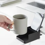 Adjustable Clamp-On Desktop Cup Holder Organizer For Phone, Remote, Plants, Water Bottle - Image 7