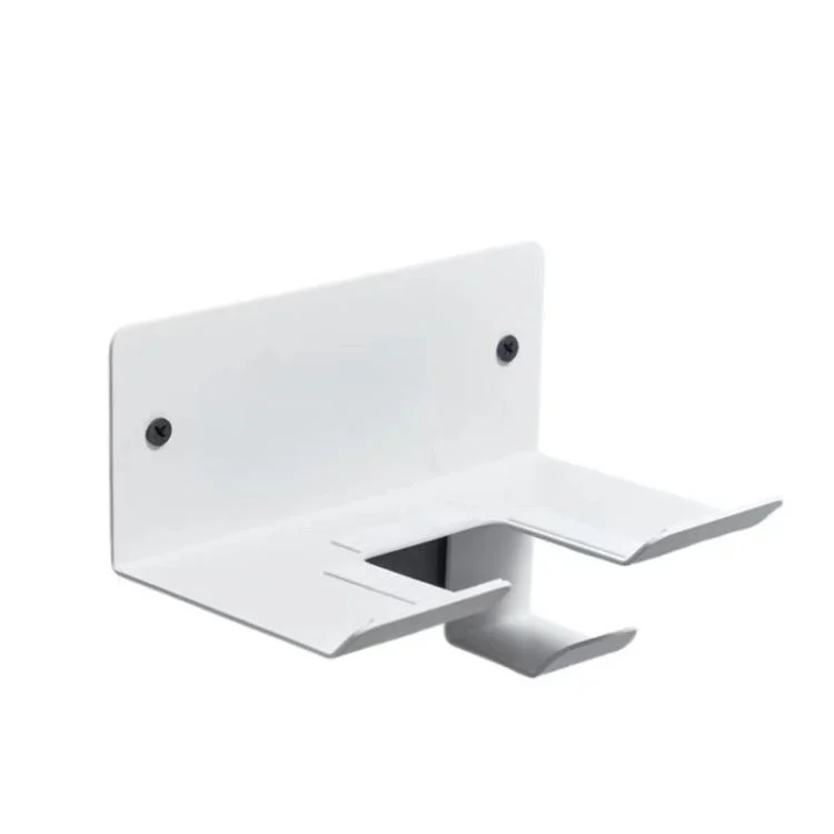 Wall-Mounted Hair Dryer Holder with Cord Organizer Bathroom Storage for Blow Dryer