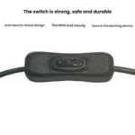 2pcs 5.5x2.1mm Male Female Connection Cable DC Switch Cable 304 Switch Power Cable - Image 4