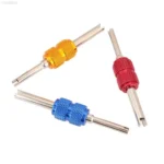 5pcs Aluminum Alloy Car Air Conditioner Valve Core Installation Removal Double-Head Wrench - Image 2