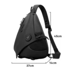 BANGE FW-232 Men Rreast Bag Large Capacity Outdoor Riding Backpack Shoulder Crossbody Bag - Image 11