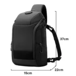 BANGE FW-227 Men Outdoor Cycling Breast Pack Crossbody Bag Large Capacity Hiking Backpack - Image 4