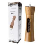 8 inch Acrylic Pepper Grinder Pagoda-shaped Wooden Kitchen Pepper Mill - Image 9