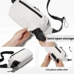 BANGE BG-7851 Men Crossbody Bag Multifunctional Lightweight Casual Commuting Chest Pack Small Shoulder Bag - Image 5