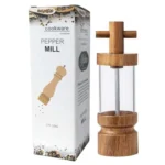 7 inch Manual Black Pepper Wood Grinder Transparent Acrylic Pepper Seasoning Bottle - Image 11