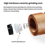 7 inch Manual Black Pepper Wood Grinder Transparent Acrylic Pepper Seasoning Bottle - Image 9