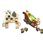 24-Day Countdown Sledge Christmas Calendar Decoration Gift Box - Image 2