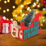 24-Day Countdown Sledge Christmas Calendar Decoration Gift Box - Image 5