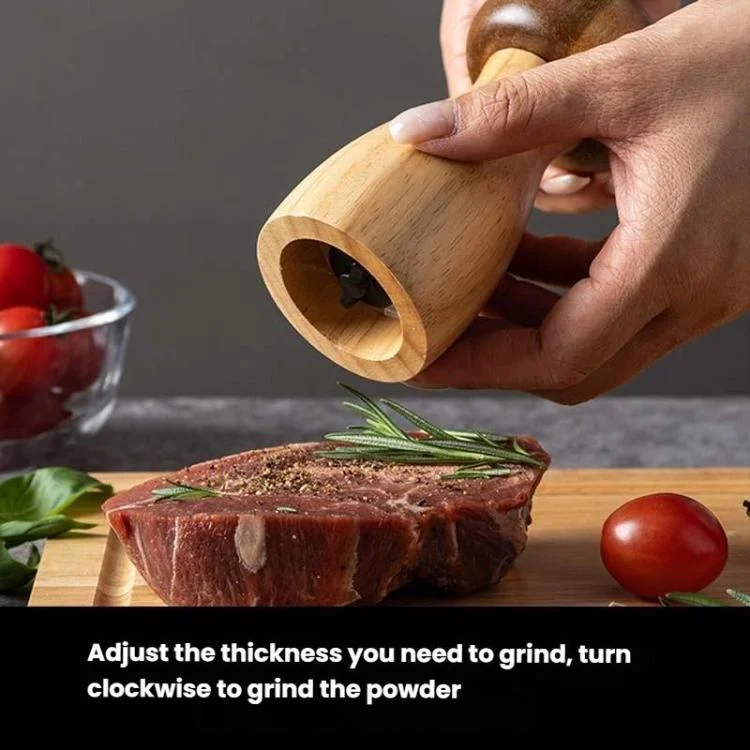 TBD06061543_B4.webp Mushroom Shaped Pepper Grinder Wooden Kitchen Grinding Tool - Image 5