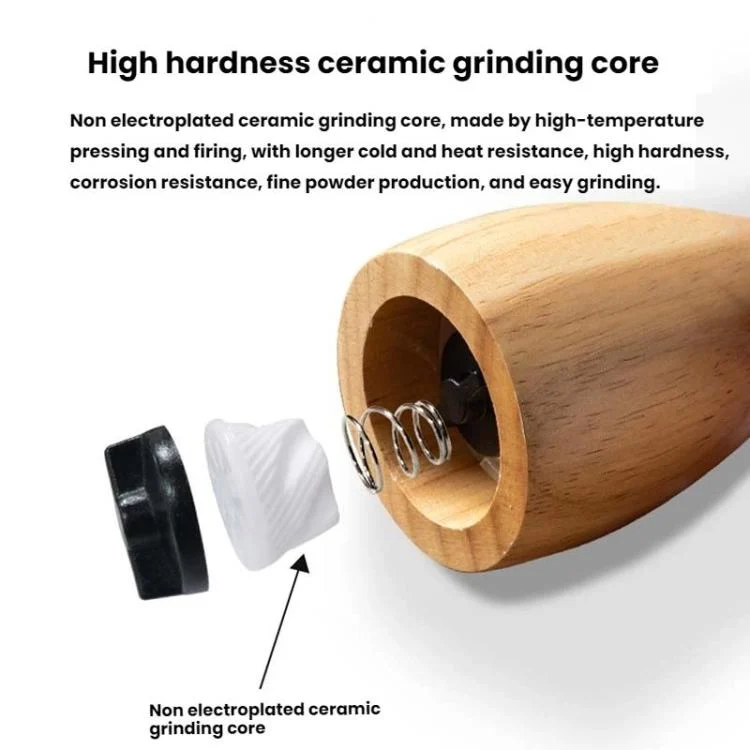 TBD06061543_B6.webp Mushroom Shaped Pepper Grinder Wooden Kitchen Grinding Tool - Image 7