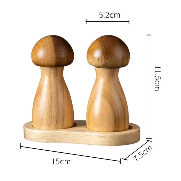 TBD06061543_B8.webp Mushroom Shaped Pepper Grinder Wooden Kitchen Grinding Tool - Image 9