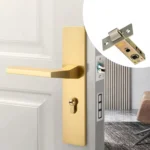 Bathroom Door Lock Tongue+Screw Fixing Device Insert Lock Body Zinc Alloy Lock Head - Image 2