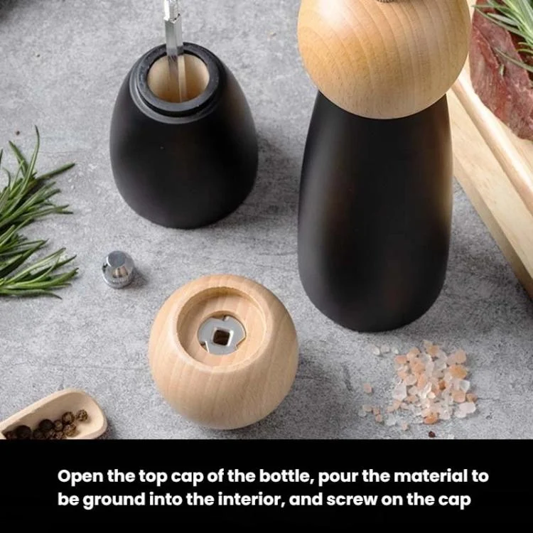 TBD06061552_B3.webp Round Head Manual Pepper Mill Ceramic Core Kitchen Tool - Image 4