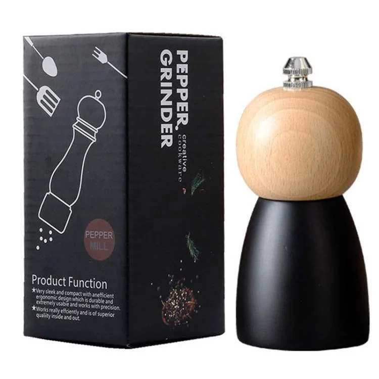 TBD06061552_B9.webp Round Head Manual Pepper Mill Ceramic Core Kitchen Tool - Image 10