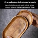 Cassia Wood Tea Tray Fruit Dessert Plate - Image 4