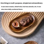 Cassia Wood Tea Tray Fruit Dessert Plate - Image 5