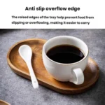 Cassia Wood Tea Tray Fruit Dessert Plate - Image 6