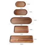 Cassia Wood Tea Tray Fruit Dessert Plate - Image 7