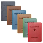 Crazy Horse Leather Passport Holder Ticket Case Travel Document Organizer For Men & Women - Image 2