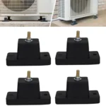 4pcs /Pack Rubber Anti-Vibration AC Mounting Bracket Shock-Absorbing Pads for Outdoor Air Conditioner Units