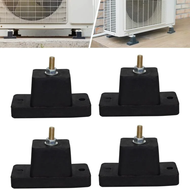 TBD06061584.webp 4pcs /Pack Rubber Anti-Vibration AC Mounting Bracket Shock-Absorbing Pads for Outdoor Air Conditioner Units - Image 1