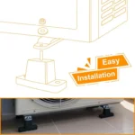 4pcs /Pack Rubber Anti-Vibration AC Mounting Bracket Shock-Absorbing Pads for Outdoor Air Conditioner Units - Image 4