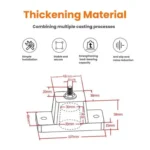 4pcs /Pack Rubber Anti-Vibration AC Mounting Bracket Shock-Absorbing Pads for Outdoor Air Conditioner Units - Image 5