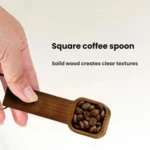 Solid Wood Square Coffee Spoon Measuring Seasoning Scoop Teaspoon - Image 4